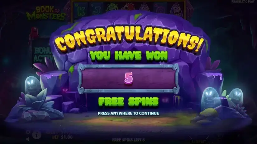 Book of Monsters slot screenshot 4
