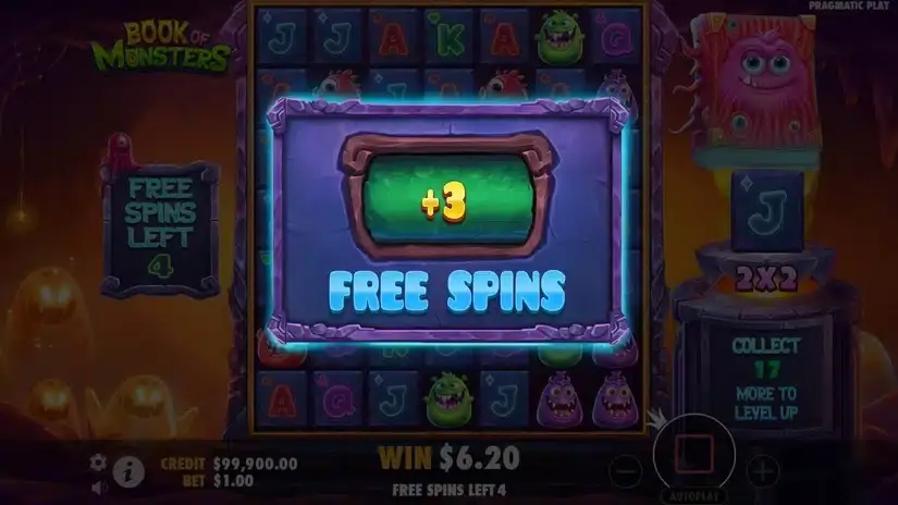 Book of Monsters slot screenshot 6