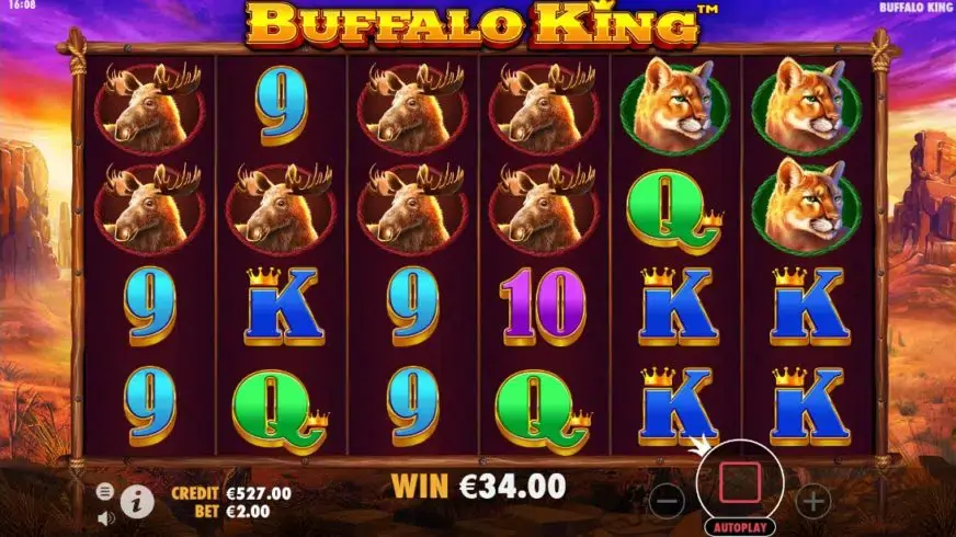 Buffalo King slot screenshot 3