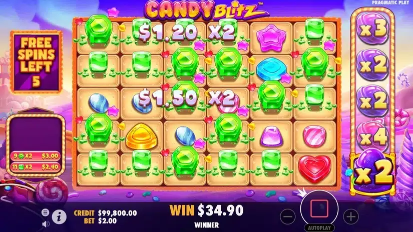 Candy Blitz slot screenshot 4
