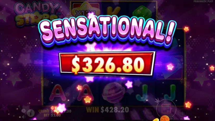 Candy Stars slot screenshot 