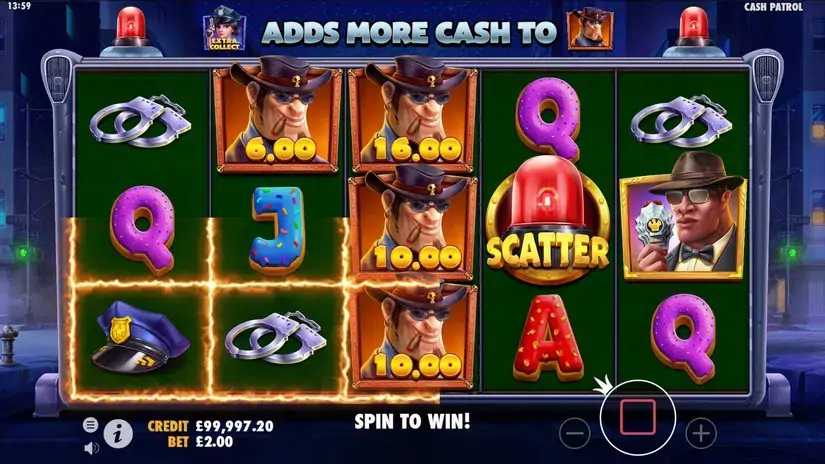 Cash Patrol slot screenshot 5