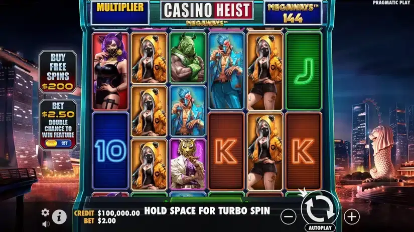 Casino Heist Megaways slot screenshot 