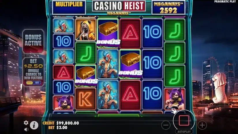 Casino Heist Megaways slot screenshot 2