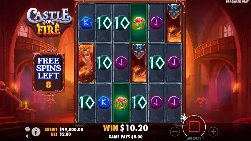 Castle of Fire slot screenshot 