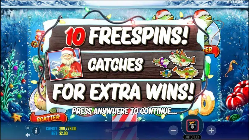 Christmas Big Bass Bonanza slot screenshot 4