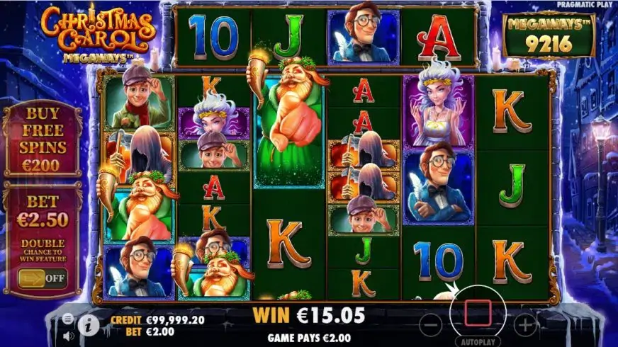 Christmas Carol Megaways slot screenshot 2