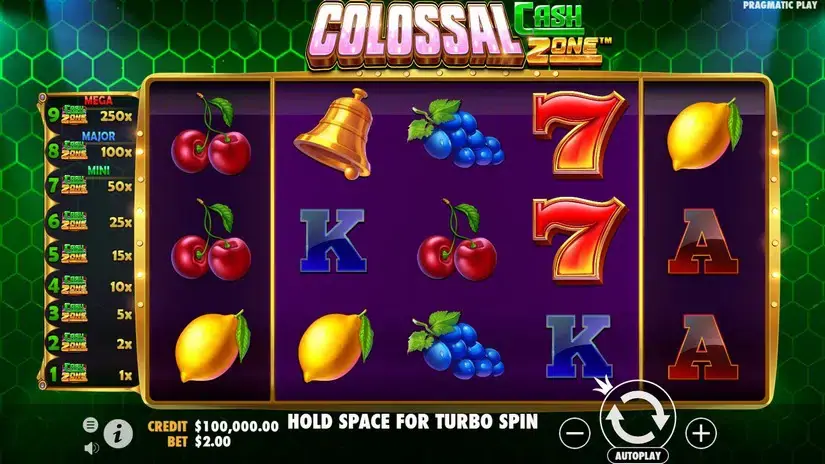 Colossal Cash Zone slot screenshot 1