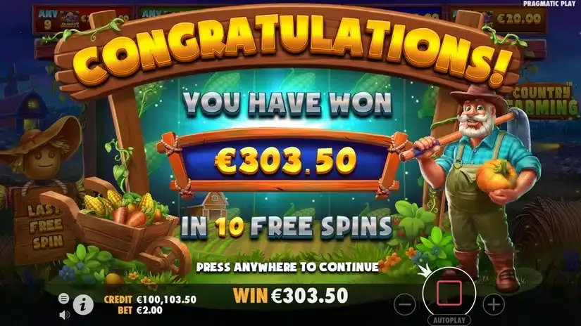 Country Farming slot screenshot 