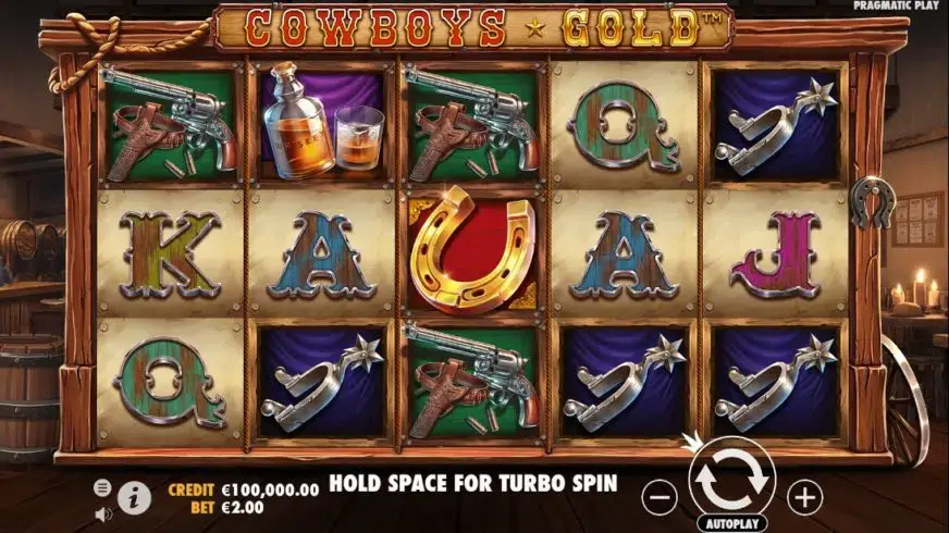 Cowboys Gold slot screenshot 
