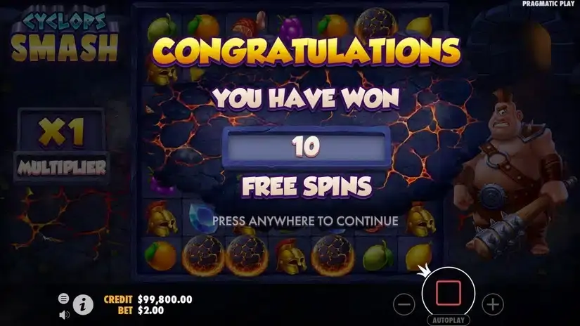 Cyclops Smash slot screenshot 2