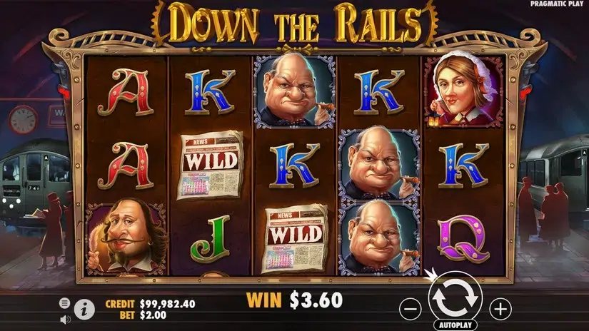 Down the Rails slot screenshot 2