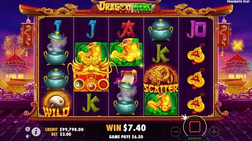 Dragon Hero slot screenshot 5