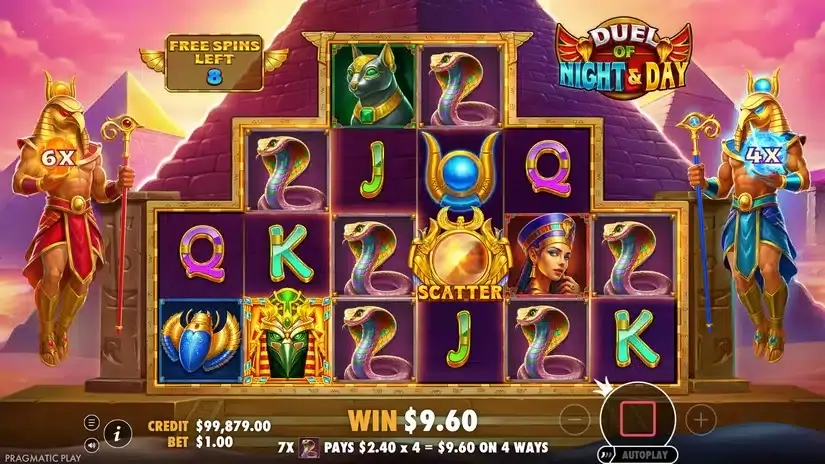 Duel of Night & Day slot screenshot 5