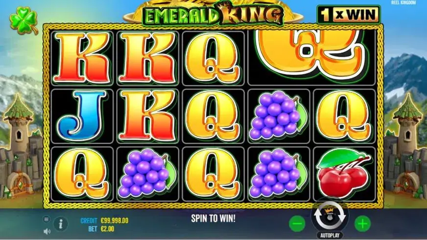 Emerald King slot screenshot 