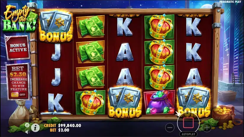 Empty the Bank slot screenshot 2