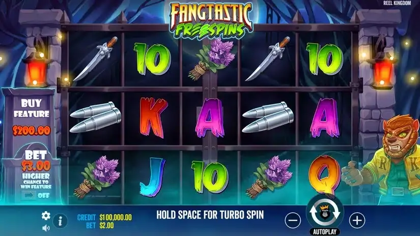 Fangtastic Freespins slot screenshot 