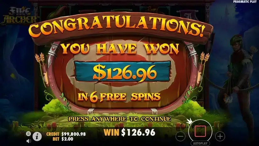 Fire Archer slot screenshot 