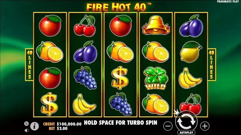 Fire Hot 40 slot screenshot 5