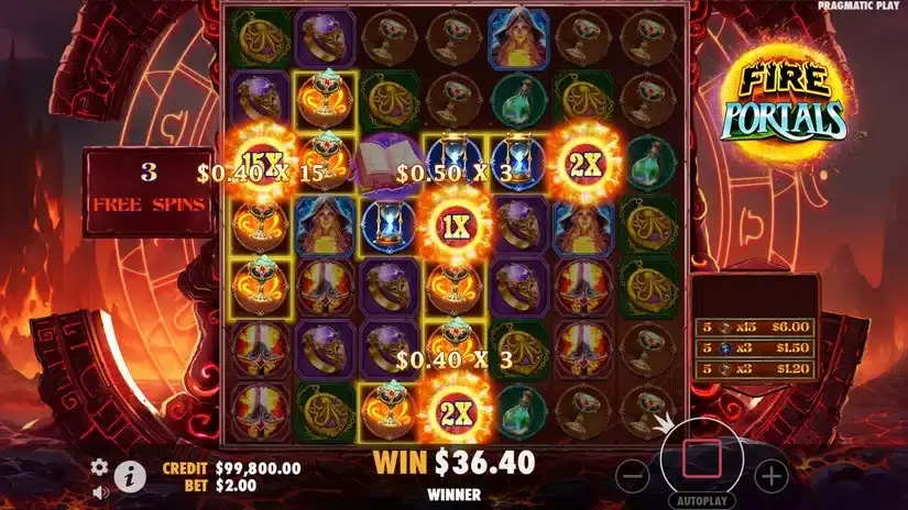 Fire Portals slot screenshot 