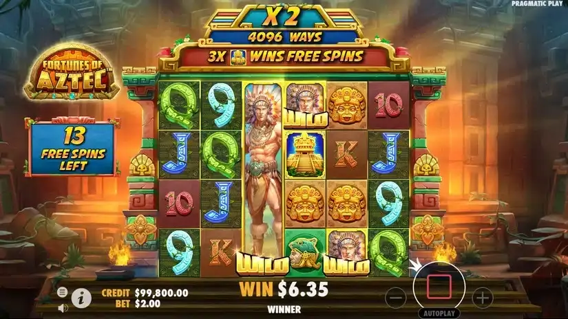 Fortunes of the Aztec slot screenshot 4
