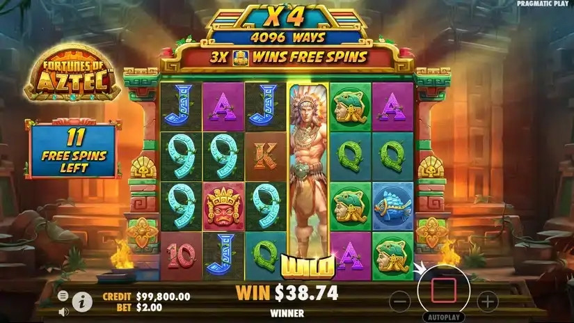 Fortunes of the Aztec slot screenshot 5
