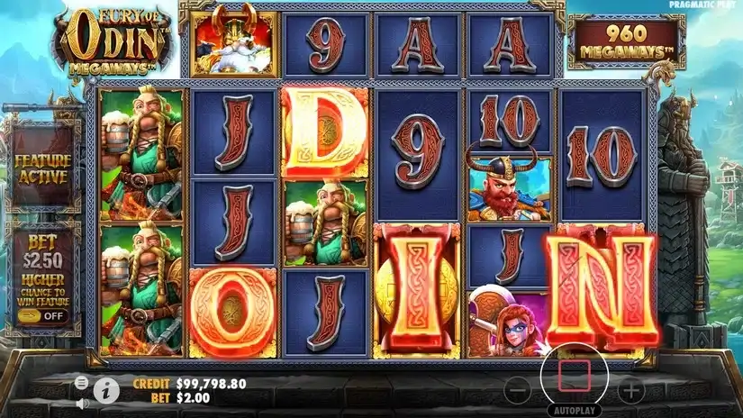 Fury of Odin Megaways slot screenshot 3