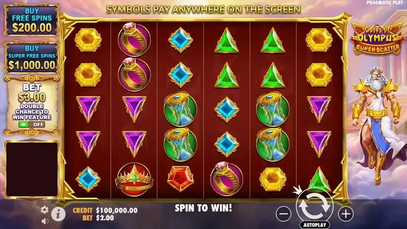 Gates of Olympus Super Scatter slot screenshot 