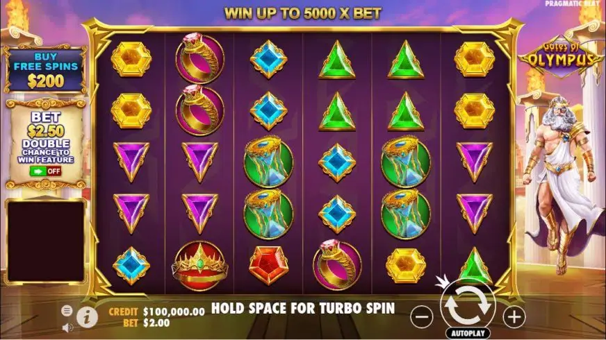 Gates of Olympus slot screenshot