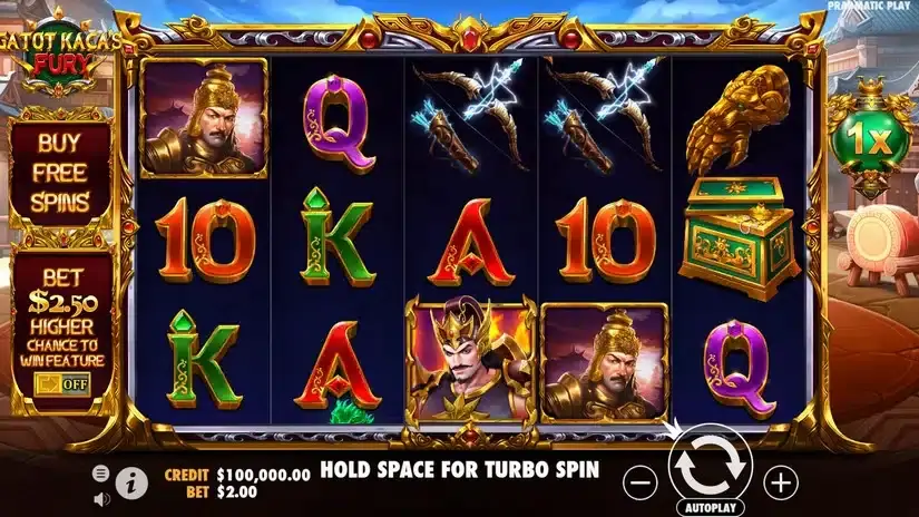 Gatot Kaca’s Fury slot screenshot 