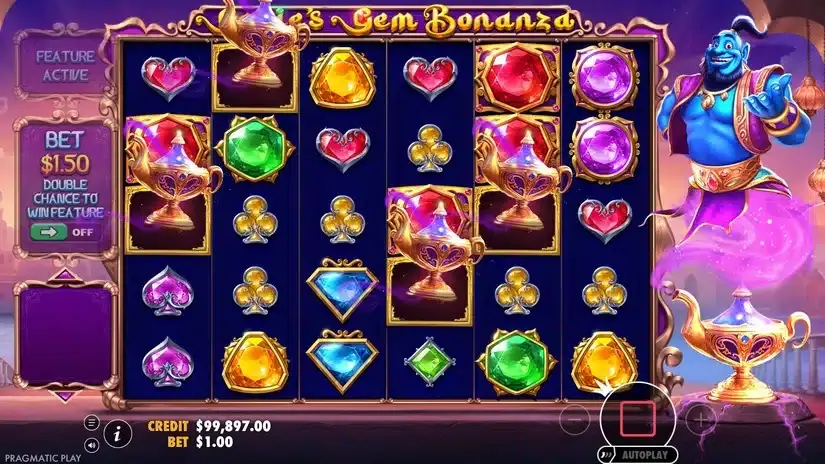 Genie’s Gem Bonanza slot screenshot 2