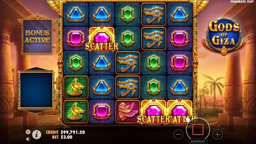 Gods of Giza slot screenshot 3