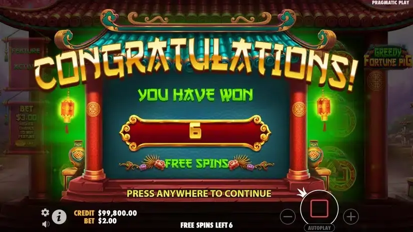 Greedy Fortune Pig slot screenshot 3