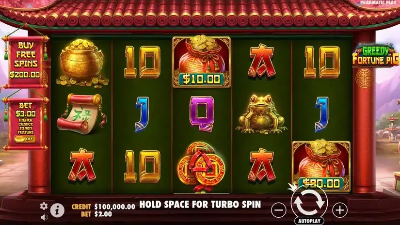 Greedy Fortune Pig slot screenshot 