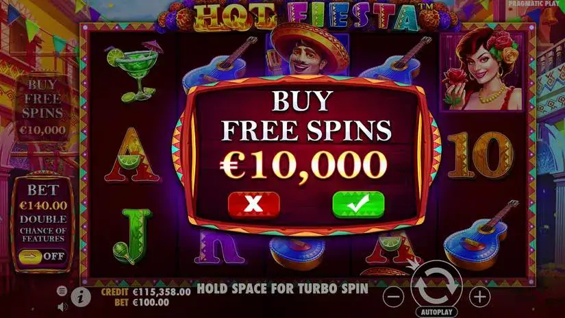 Hot Fiesta slot screenshot 2