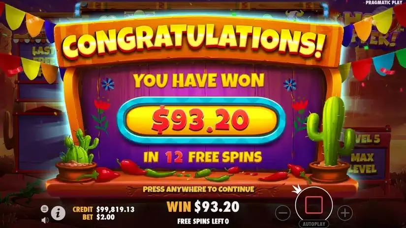 Hot Pepper slot screenshot 