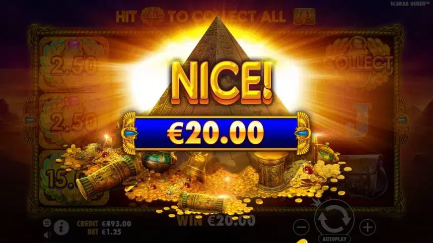 John Hunter and the Tomb of the Scarab Queen slot screenshot