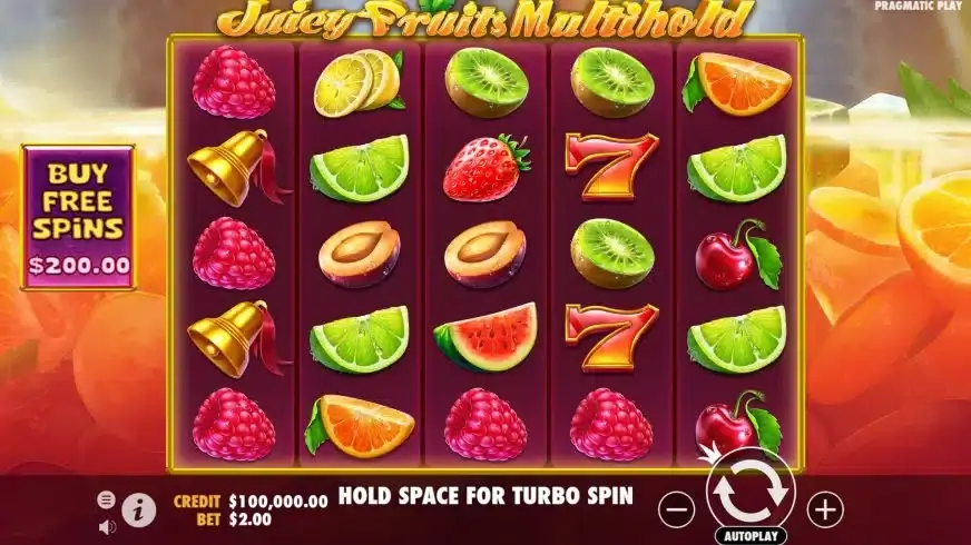 Juicy Fruits Multihold slot screenshot 
