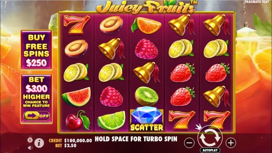 Juicy Fruits slot screenshot 