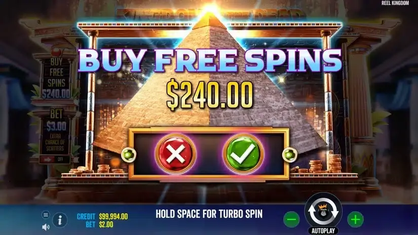 Kingdom of The Dead slot screenshot 2