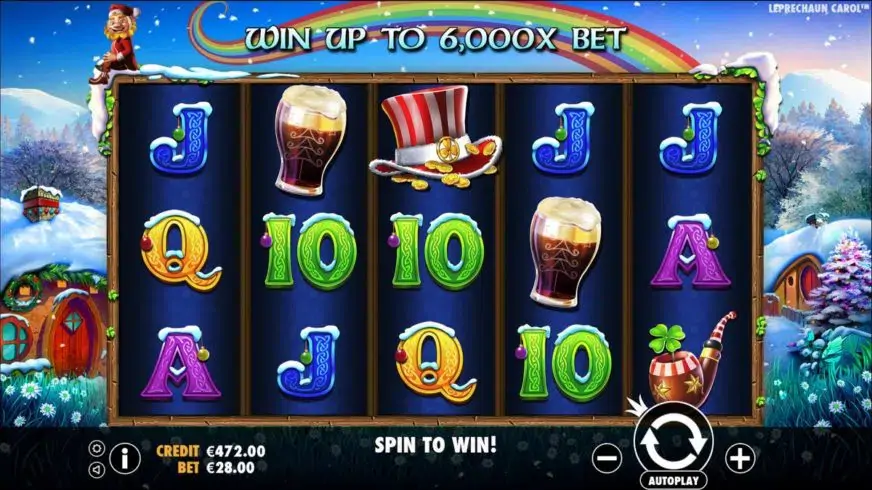 Leprechaun Carol slot screenshot 3