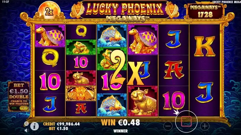 Lucky Phoenix Megaways slot screenshot 