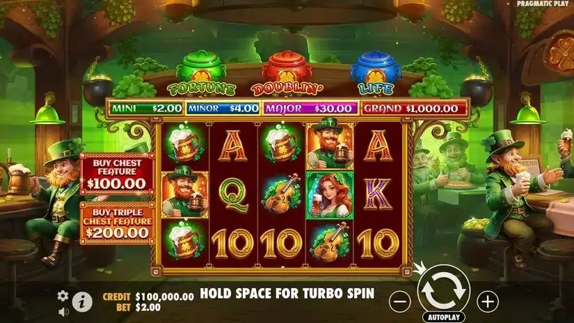 Lucky’s Wild Pub slot screenshot