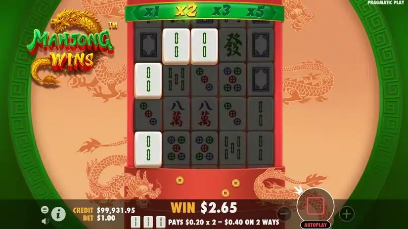 Mahjong Wins slot screenshot 2