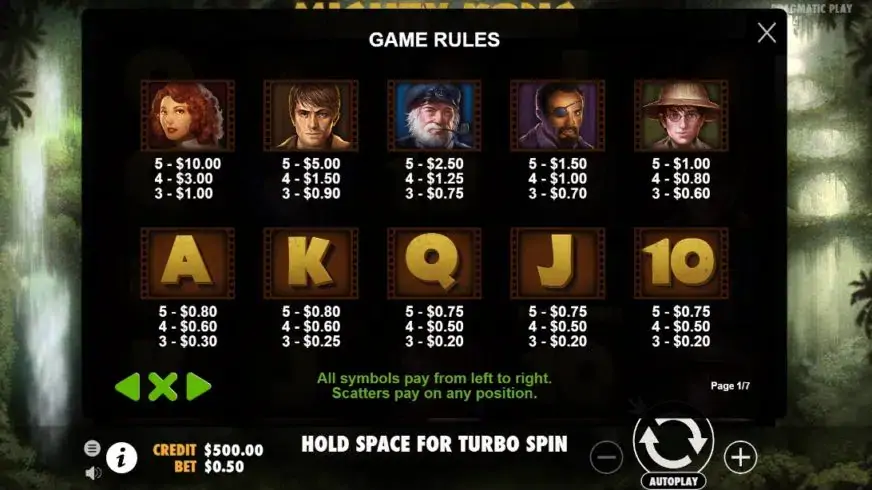 Mighty Kong slot screenshot 2