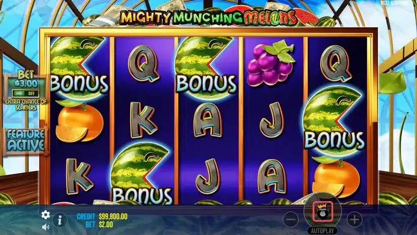 Mighty Munching Melons slot screenshot 2
