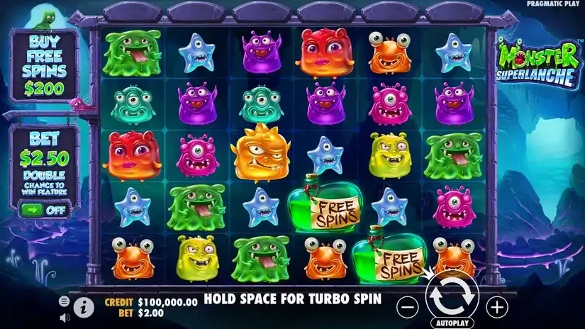 Monster Superlanche slot screenshot 