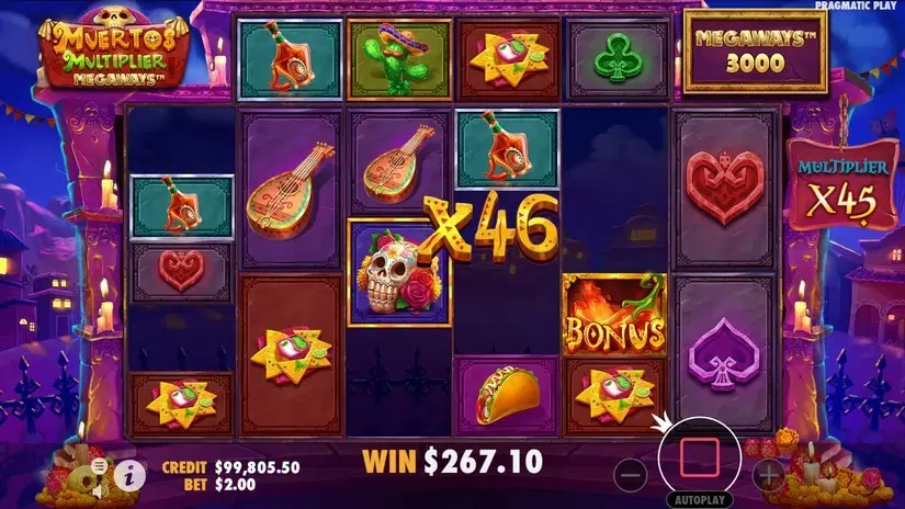 Muertos Multiplier Megaways slot screenshot 7