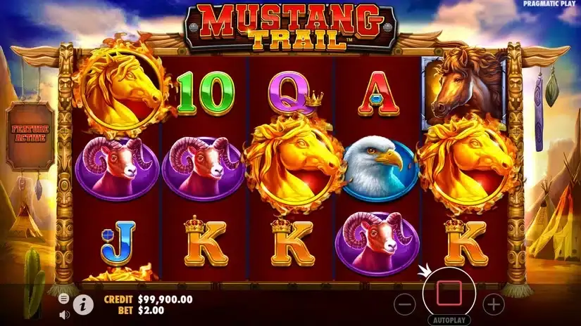 Mustang Trail slot screenshot 2