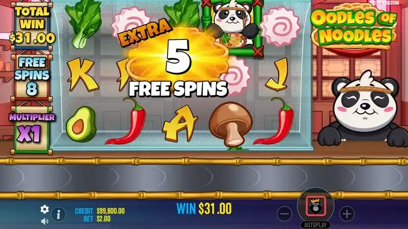 Oodles of Noodles slot screenshot 4